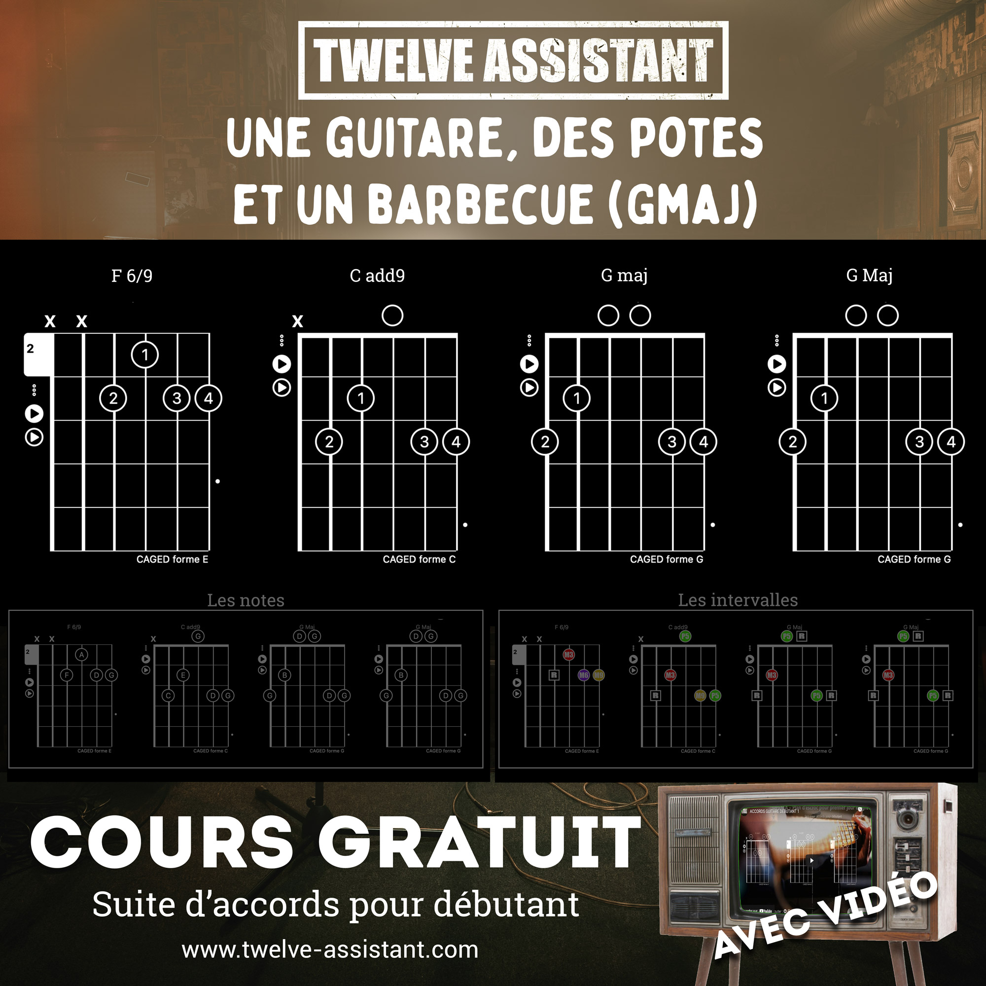 Une guitare, des potes et un barbecue  (Gmaj)