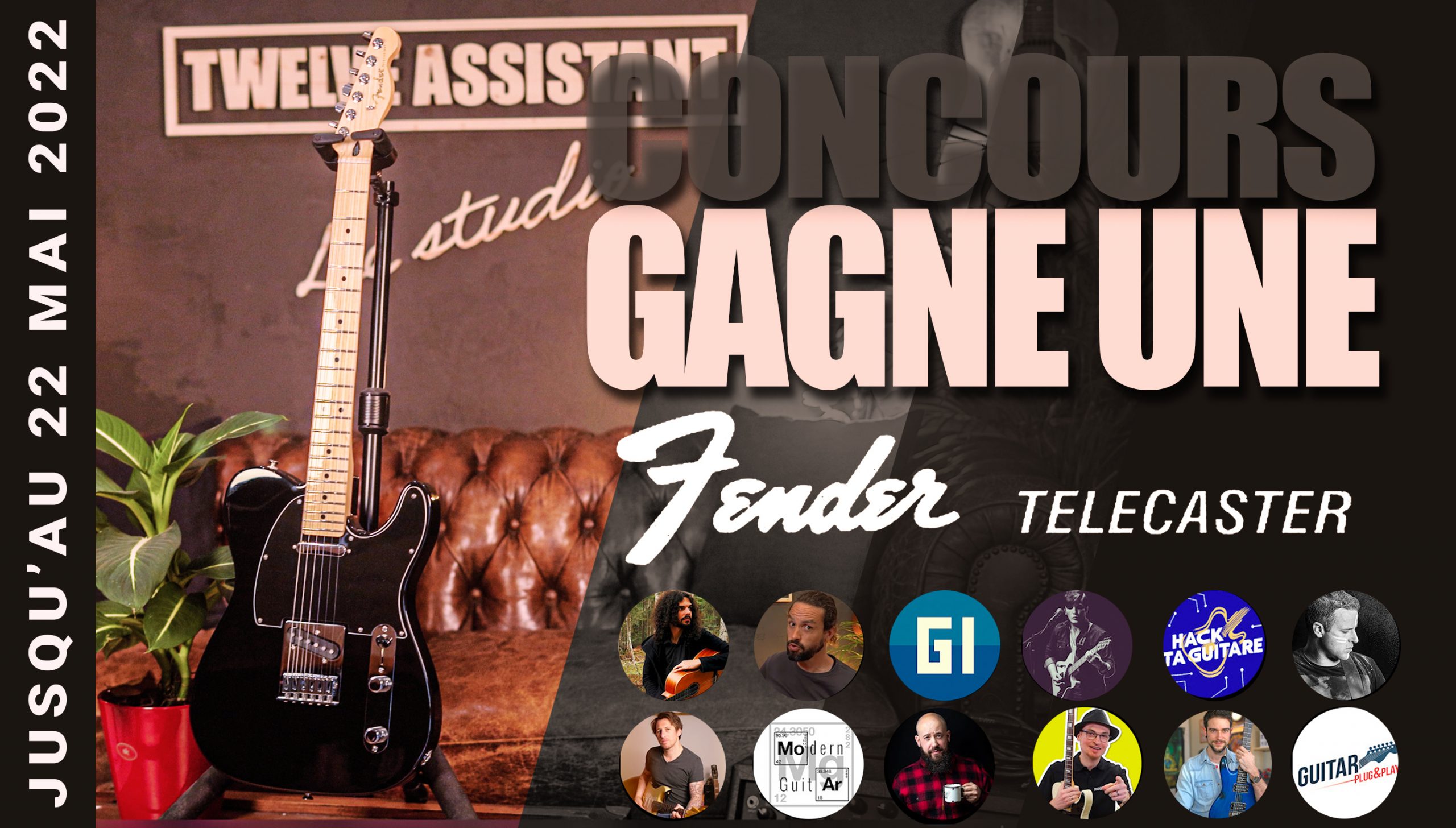 Gagne une Fender Telecaster pour les 1an du Twelve Assistant